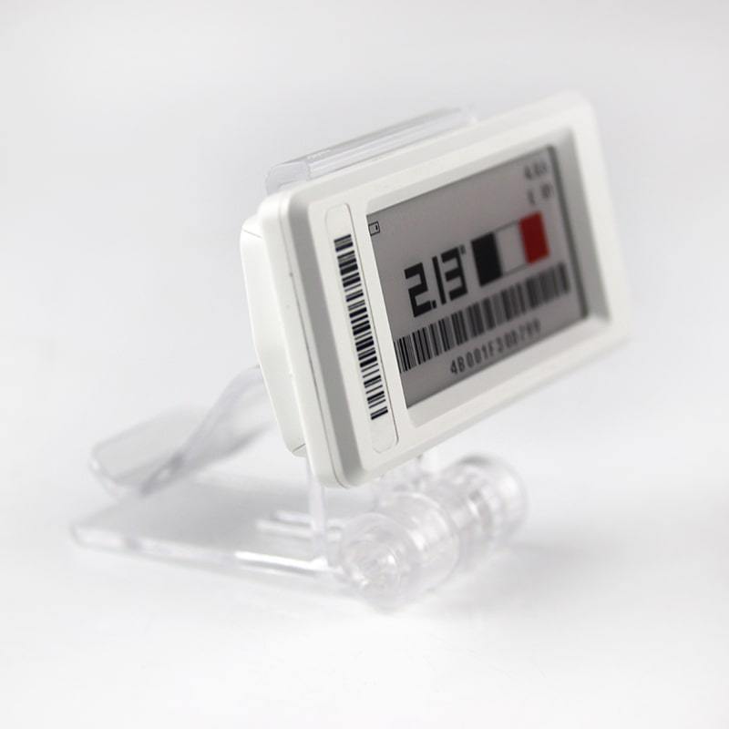 Cyfrowy pionowy klips do etykiet półkowych na płaską powierzchnię