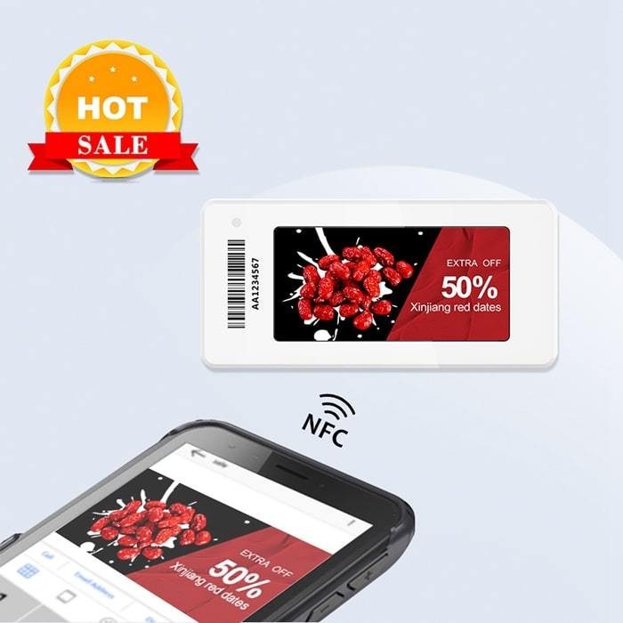 Sterowana mobilnie E-ink Digital Label 2,13 cala