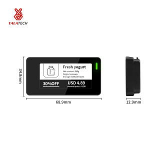 Wielojęzyczna cyfrowa etykieta na półkę do zamrażarki o przekątnej 2,13 cala, wodoodporna