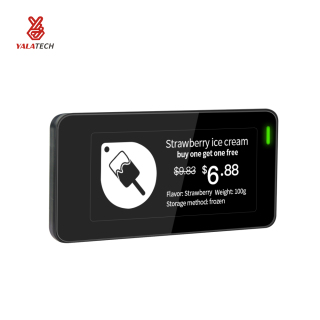 2,9-calowa, wielojęzyczna cyfrowa etykieta na półkę do zamrażarki, wodoodporna