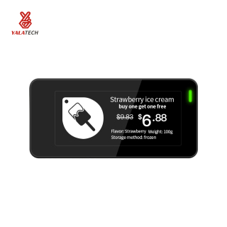 2,9-calowa, wielojęzyczna cyfrowa etykieta na półkę do zamrażarki, wodoodporna