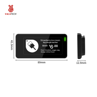 2,9-calowa, wielojęzyczna cyfrowa etykieta na półkę do zamrażarki, wodoodporna