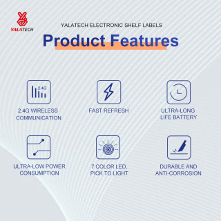 1,54-calowa elektroniczna etykieta półki