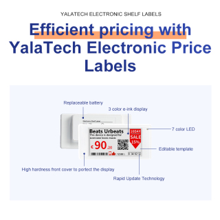 1,54-calowa elektroniczna etykieta półki