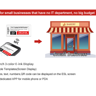 Cyfrowa metka z ceną NFC 2,66 cala