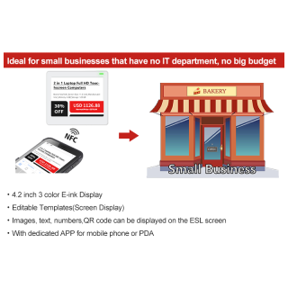 Cyfrowa metka z ceną NFC 4,2 cala